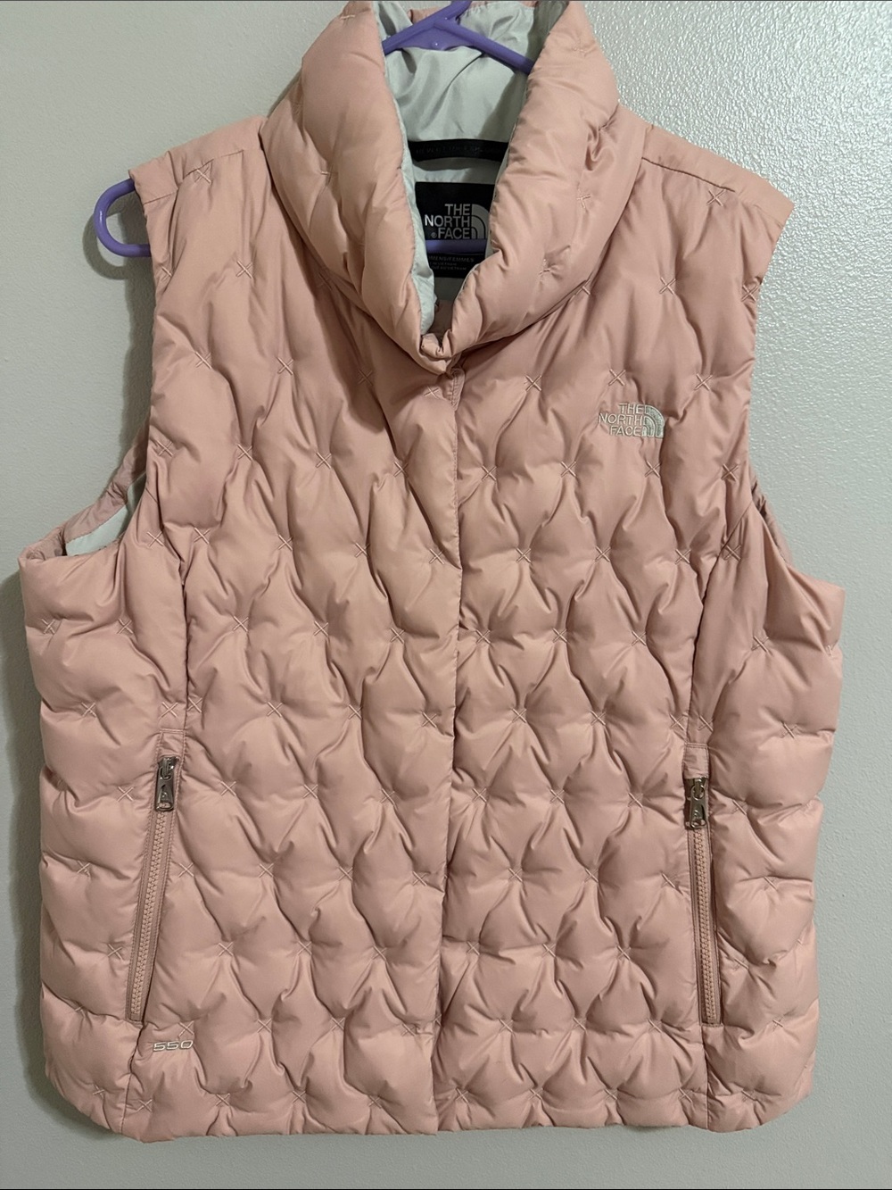 The North Face Women's Blush Pink Quilted Insulated Vest